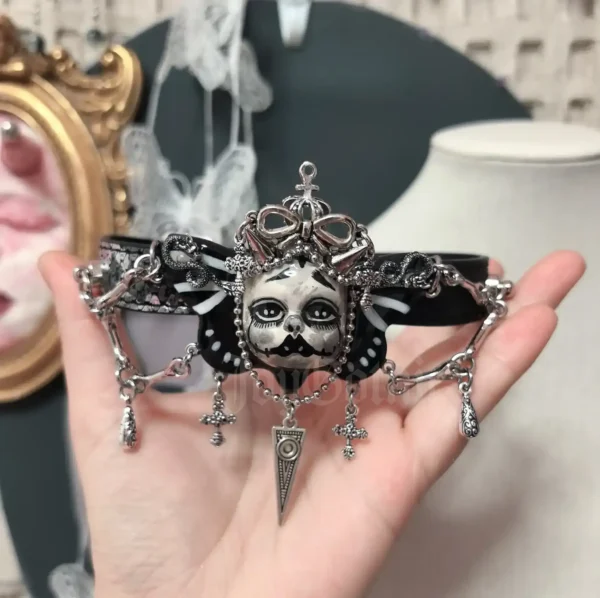 Creepy Gothic Choker Necklace
