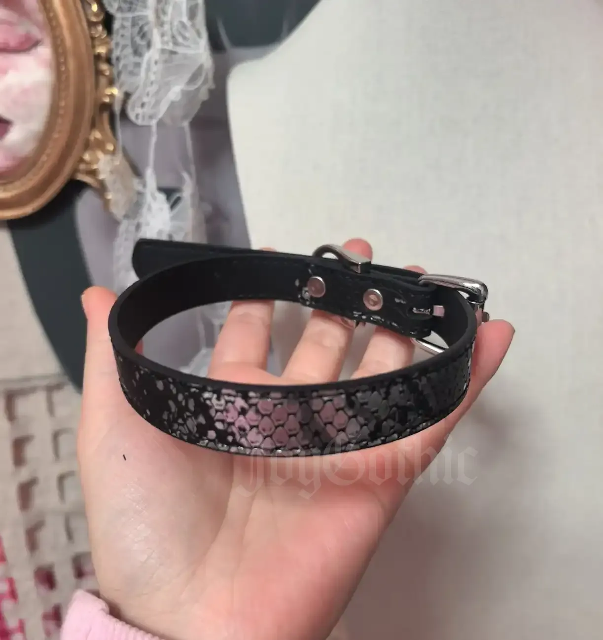 Gothic Leather Choker