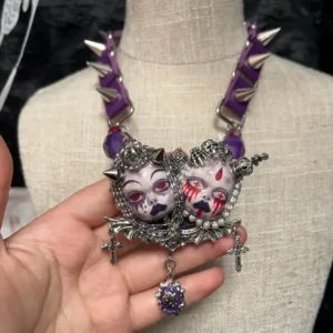 Purple Gothic Choker