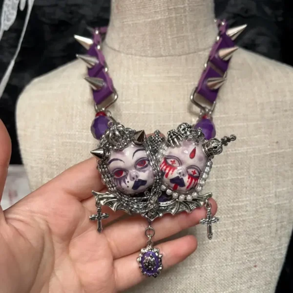 Purple Gothic Choker