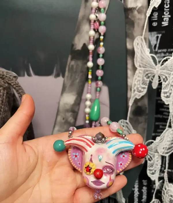 Colorful Clown Necklace