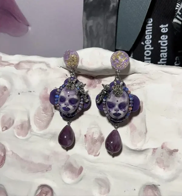 Purple Earrings