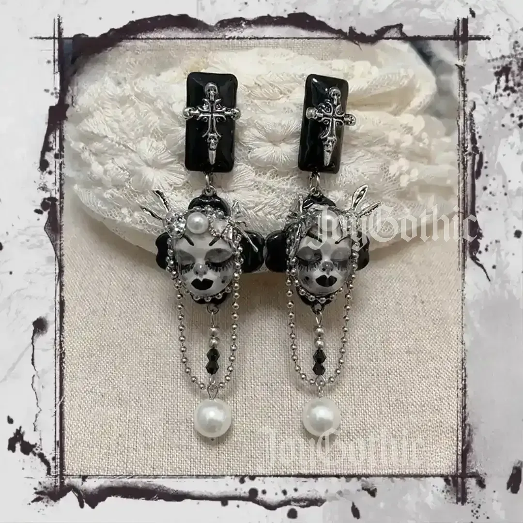 Goth Doll Earrings