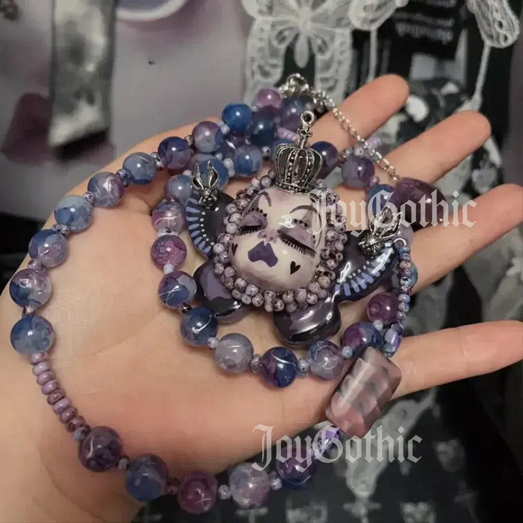 Purple Gothic Necklace