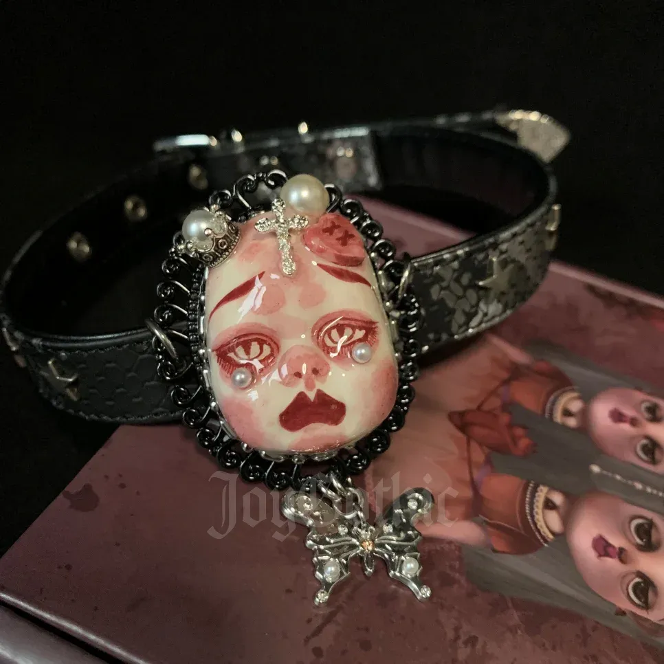 Pink Gothic Choker