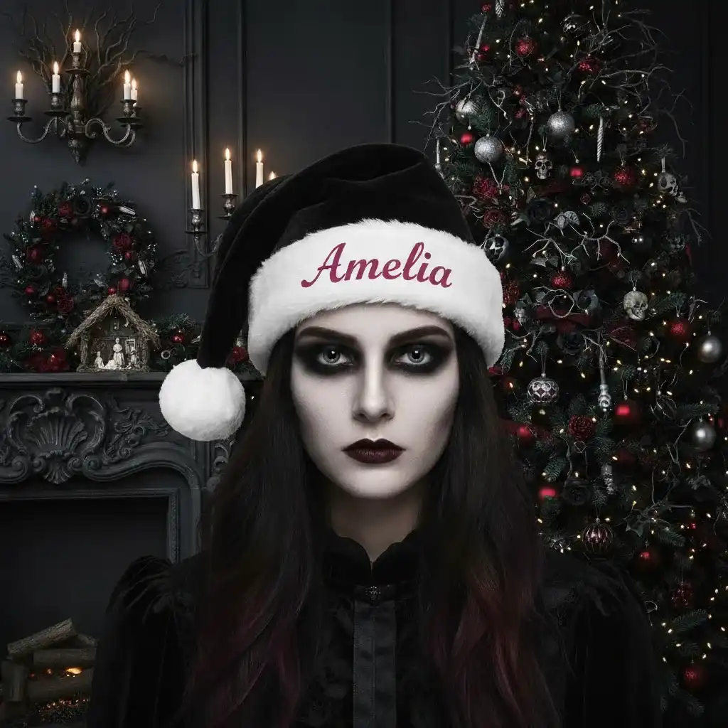 Black Santa Hat