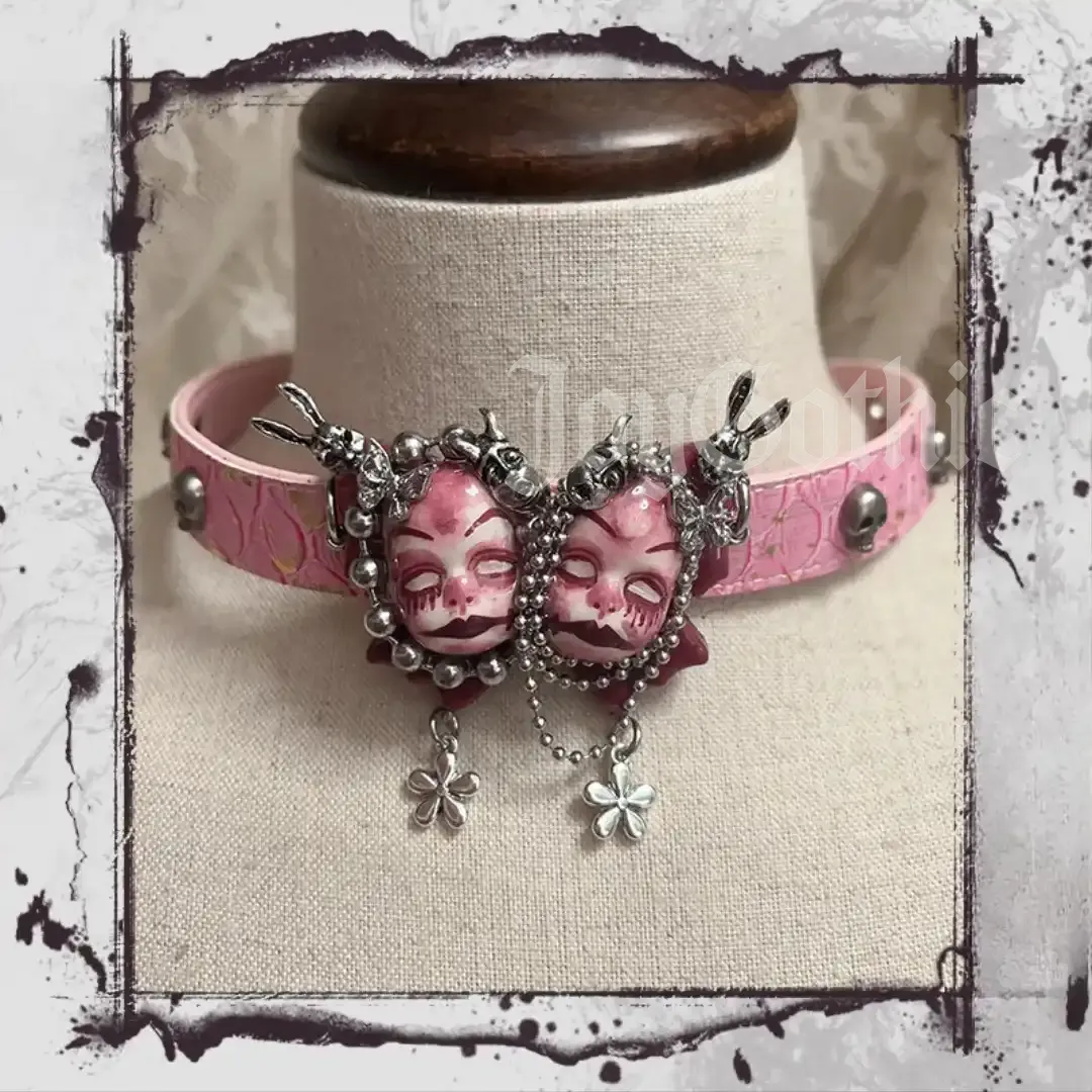 Pink Goth Choke