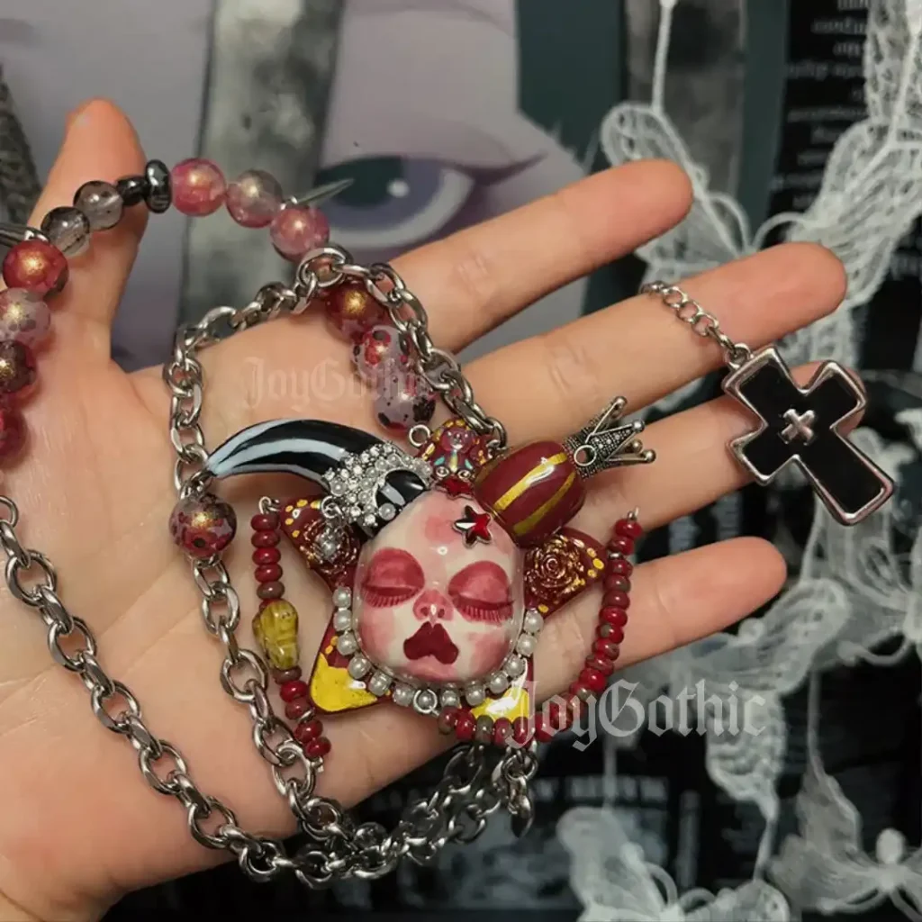 Red Goth Choker