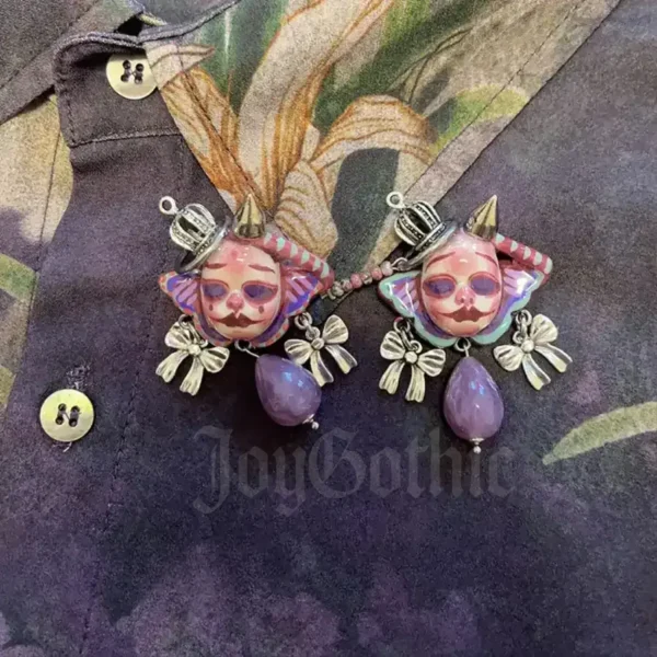 Handmade Punk Gothic Brooch, Dark Statement Pin, 20% OFF