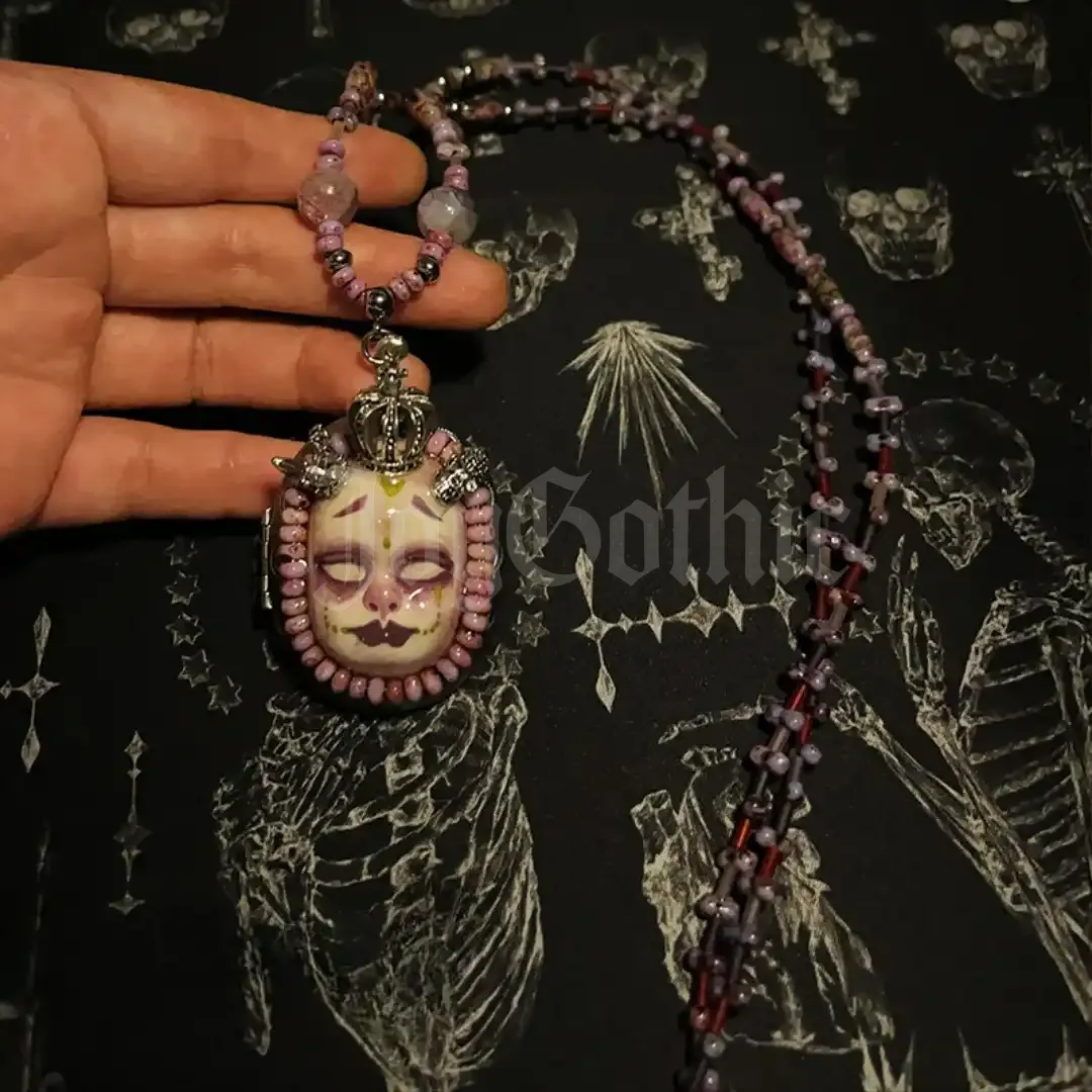 Purple Goth Necklace