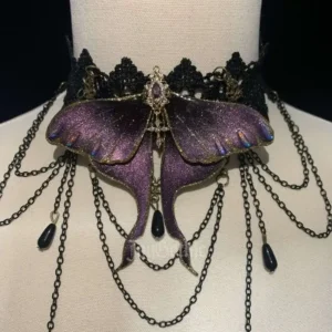 Purple Moth Choker