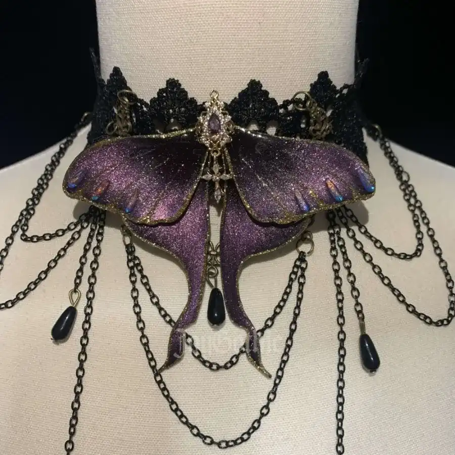 Purple Moth Choker