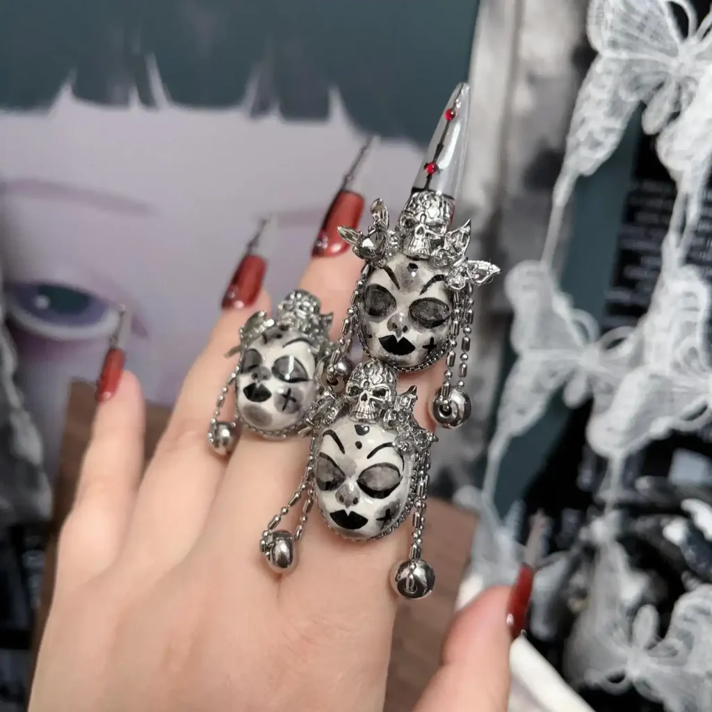 Adjustable Goth Rings