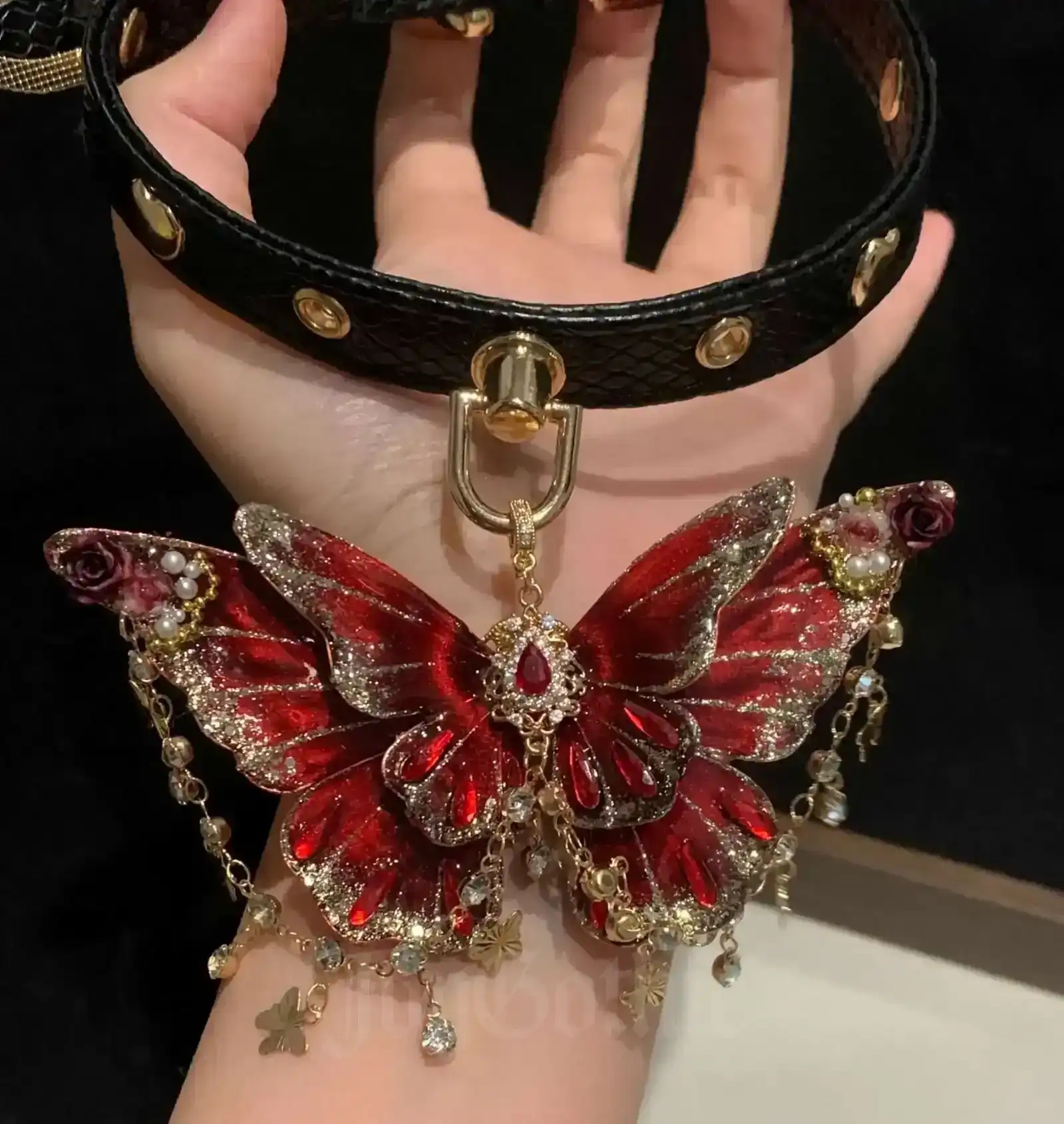 Goth Butterfly Choker