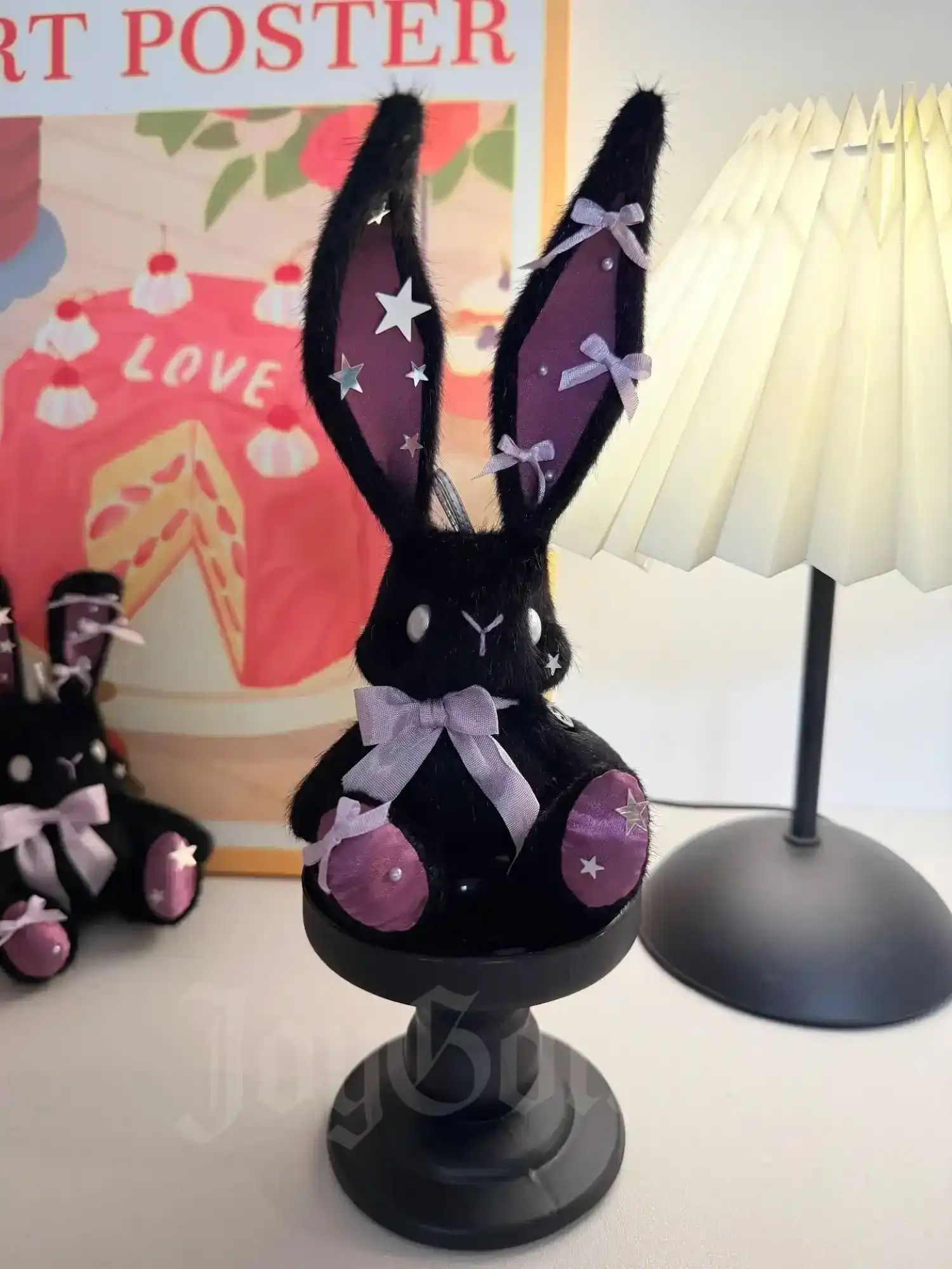 Gothic Bunny Bag Charm