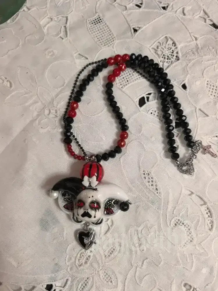 Gothic Clown Necklace
