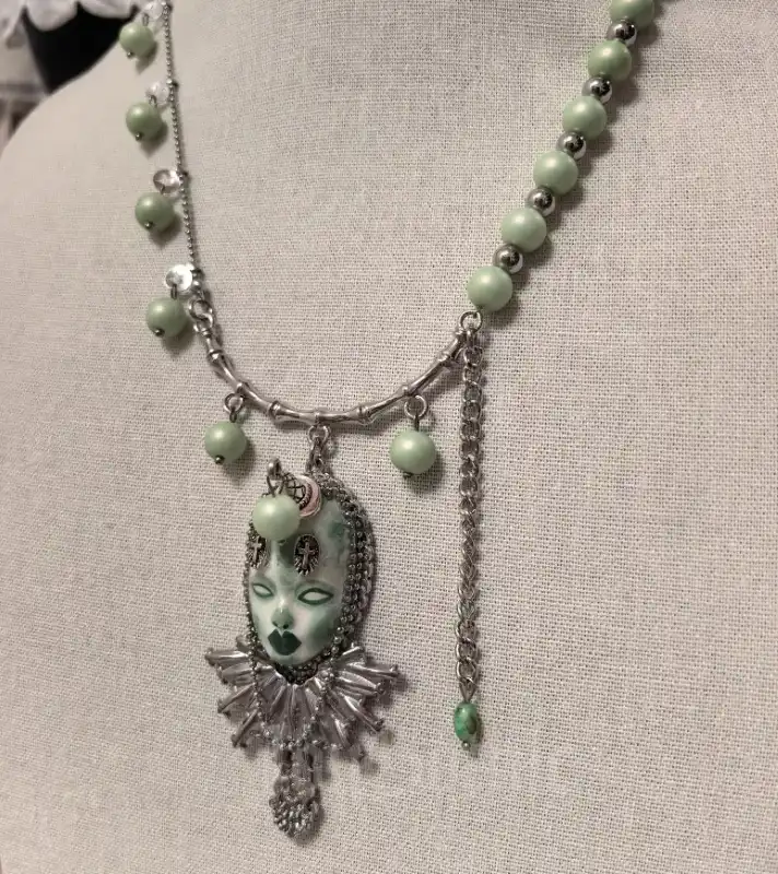 Green Gothic Necklace